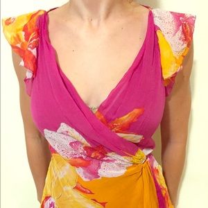 DVF silk floral blouse
